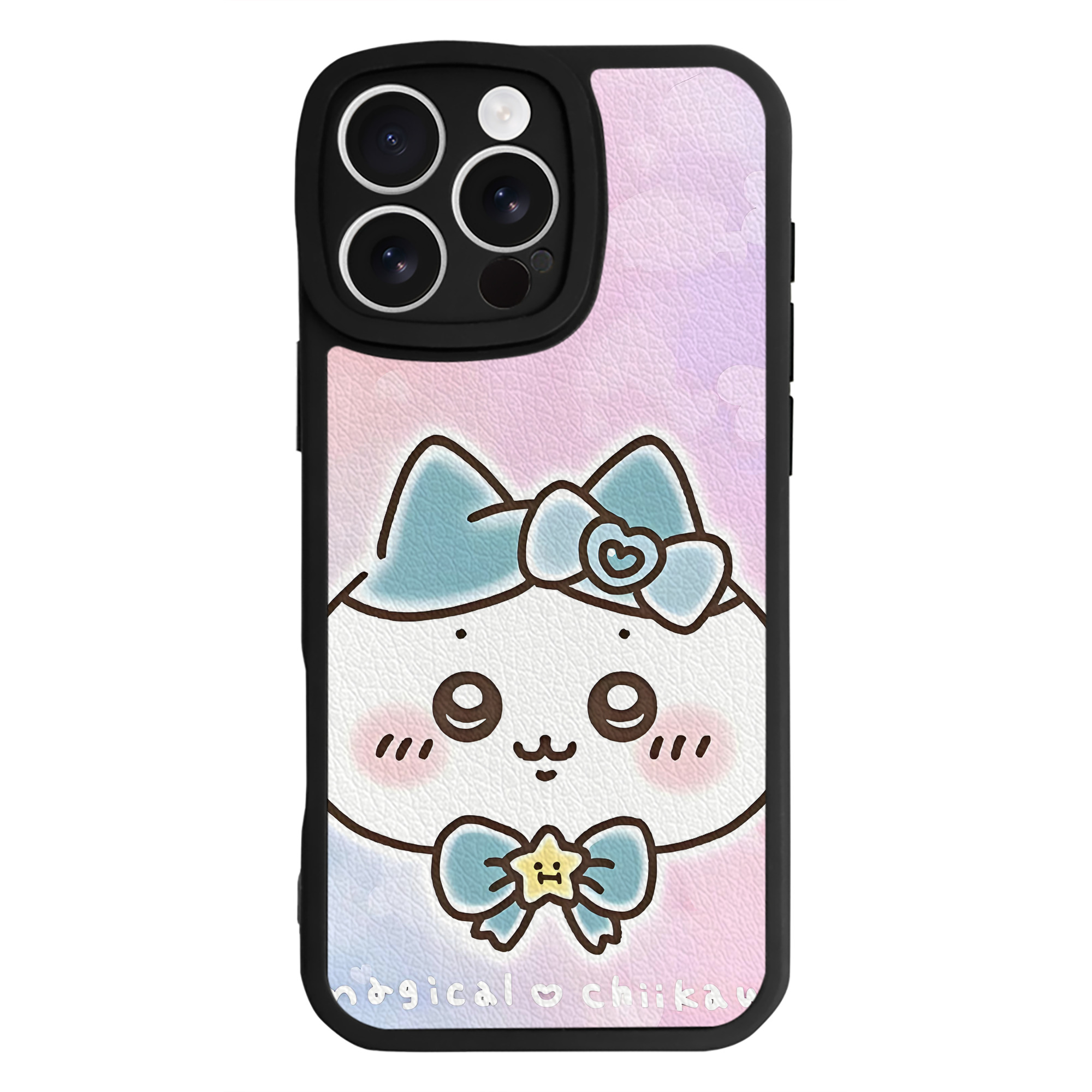 （画像用） ちいかわ Chii-kawa 【iPhone 16シリーズ対応】シリコンスマホケース（レザー調） 材質：シリコン